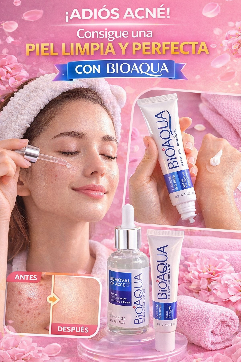 KIT BIOAQUA ANTIACNÉ – PIEL LIMPIA Y SALUDABL