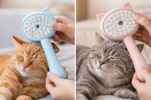 CEPILLO DE VAPOR EN FORMA DE GATITO